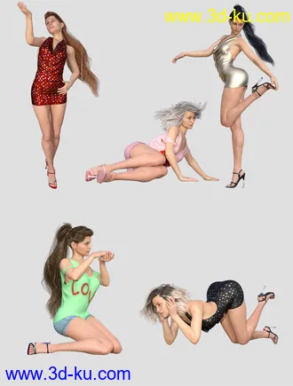 3D打印模型I Love High Heels, Poses and Shoes for Genesis 8 Female(s)的图片