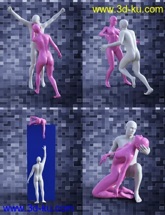 3D打印模型I Will Save You Poses for Genesis 8 Female(s) and Male(s)的图片