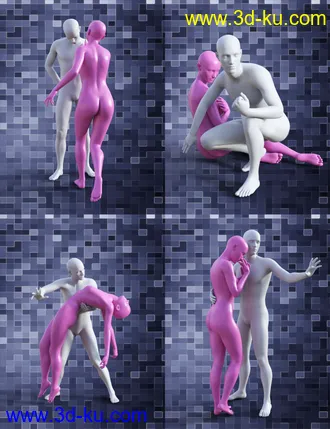 3D打印模型I Will Save You Poses for Genesis 8 Female(s) and Male(s)的图片