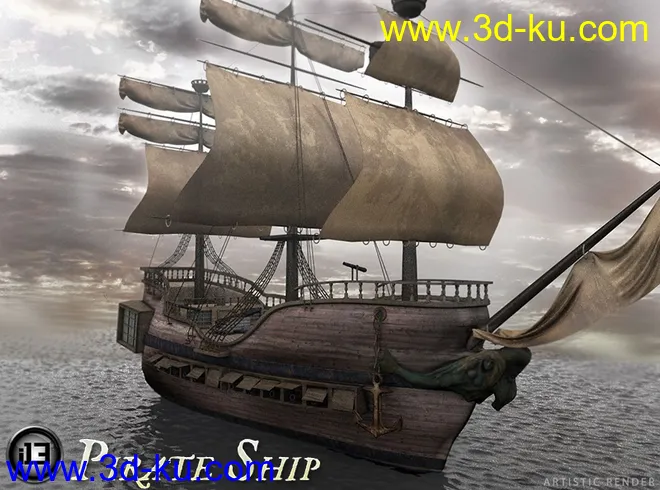 i13 Pirate Ship模型的图片1