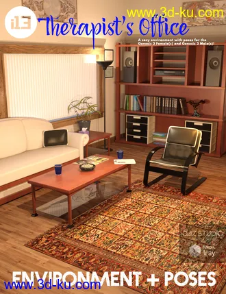3D打印模型i13 Therapist's Office Environment and Poses的图片