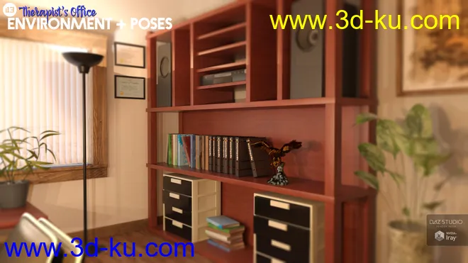 i13 Therapist's Office Environment and Poses模型的图片3
