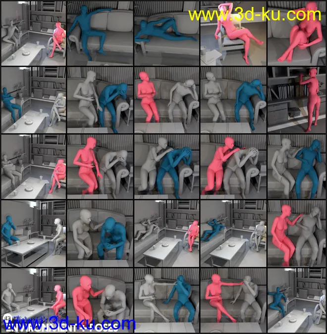 i13 Therapist's Office Environment and Poses模型的图片10