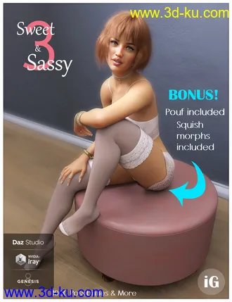 3D打印模型iG Sweet & Sassy Pose Collection Vol. 3 for Genesis 8 Female(s)的图片