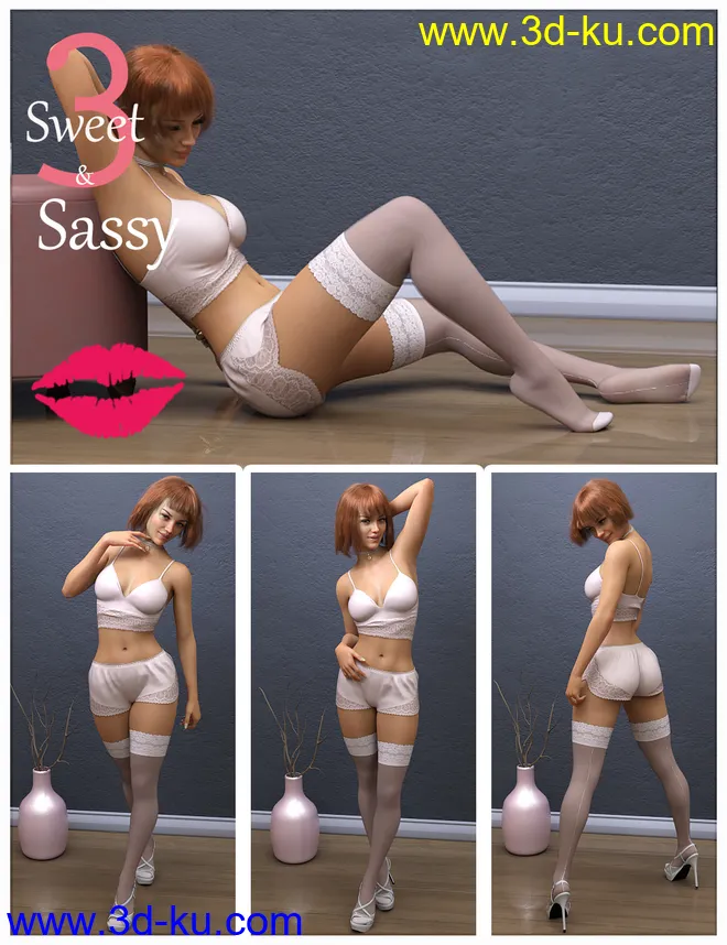 iG Sweet & Sassy Pose Collection Vol. 3 for Genesis 8 Female(s)模型的图片7