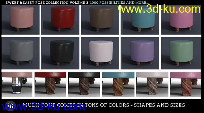 iG Sweet & Sassy Pose Collection Vol. 3 for Genesis 8 Female(s)模型的图片9