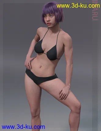 3D打印模型Inaru HD & Smile HD Expression for Genesis 8 Female的图片