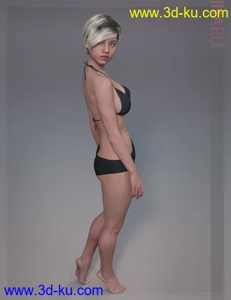 3D打印模型Inaru HD & Smile HD Expression for Genesis 8 Female的图片