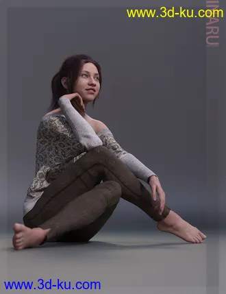 3D打印模型Inaru HD & Smile HD Expression for Genesis 8 Female的图片