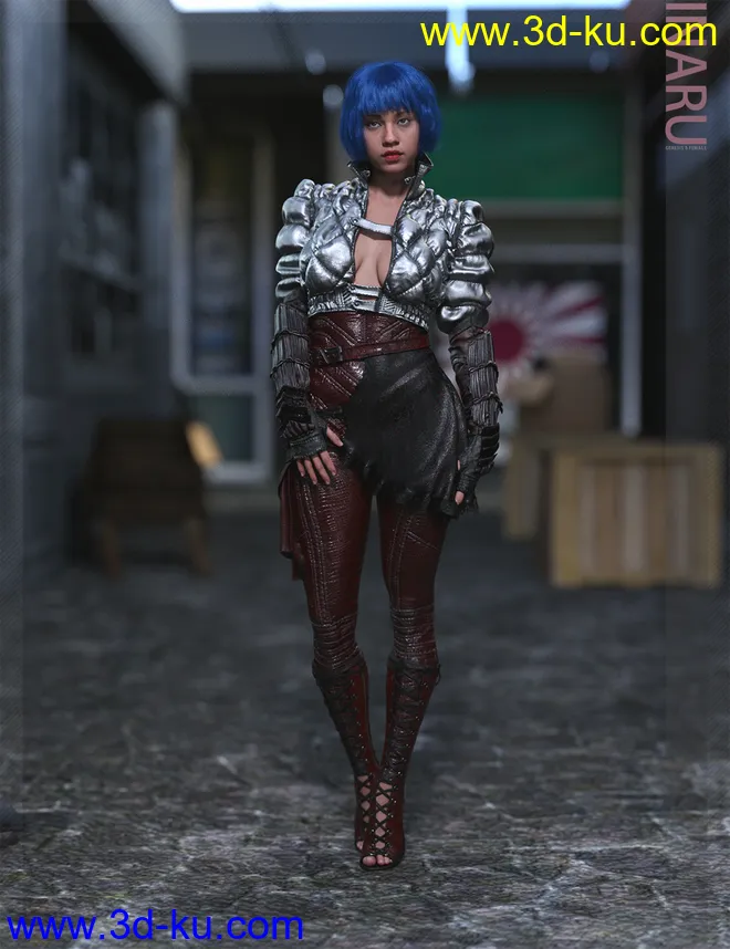 Inaru HD & Smile HD Expression for Genesis 8 Female模型的图片17