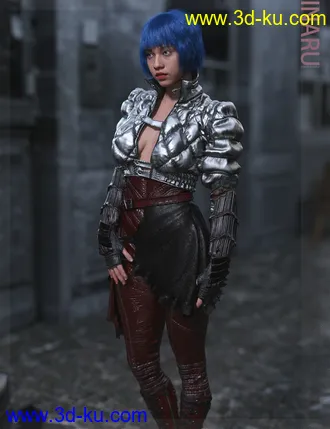 3D打印模型Inaru HD & Smile HD Expression for Genesis 8 Female的图片