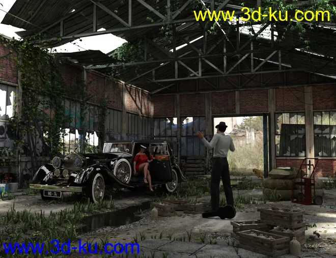 Iray HDRI - Apocalyptic Plant Outdoors Set 1模型的图片2