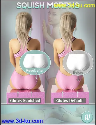 3D打印模型iV Squish Morphs for Genesis 8 Female(s)的图片