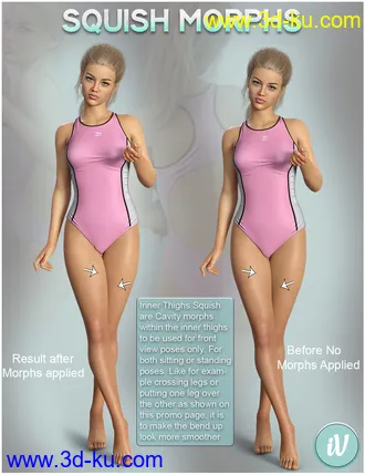 3D打印模型iV Squish Morphs for Genesis 8 Female(s)的图片