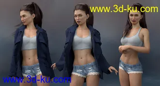 3D打印模型Jennica HD for Genesis 3 & 8 Female的图片