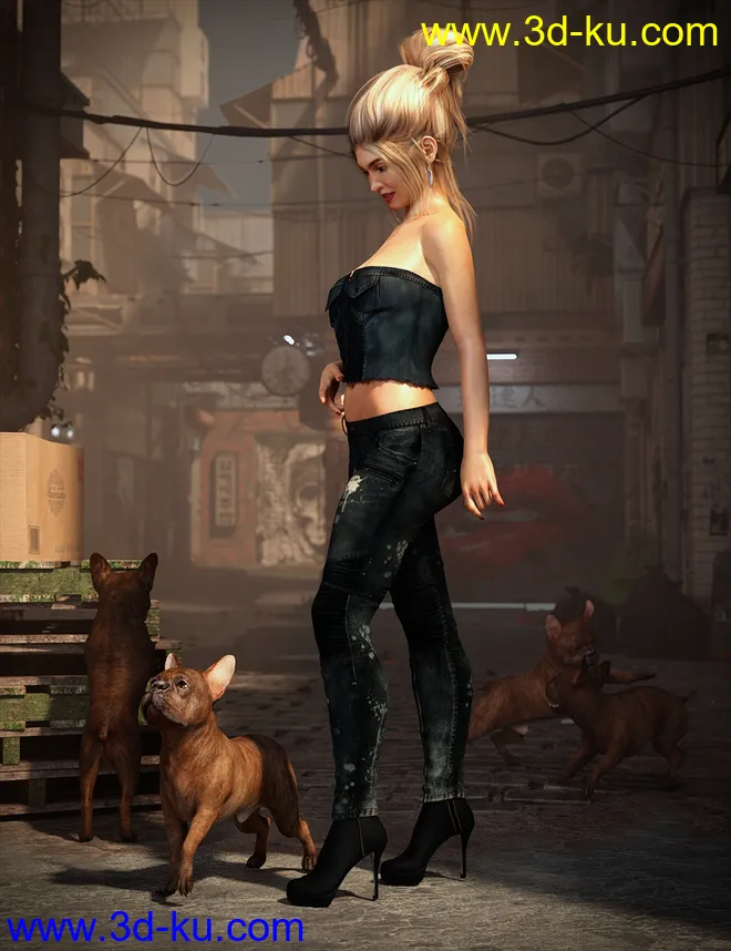 Jennica HD for Genesis 3 & 8 Female模型的图片11