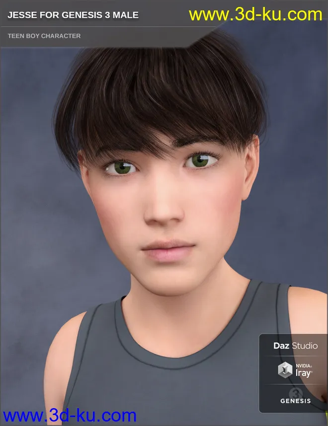 Jesse for Genesis 3 Male模型的图片1