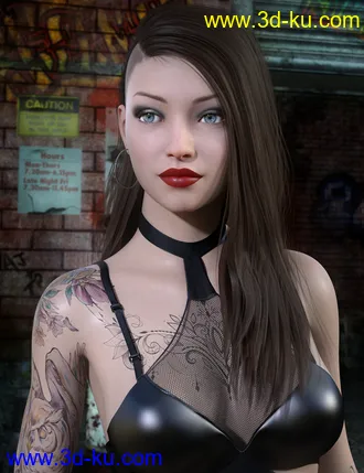 3D打印模型Jett Hair for Genesis 8 Female(s)的图片