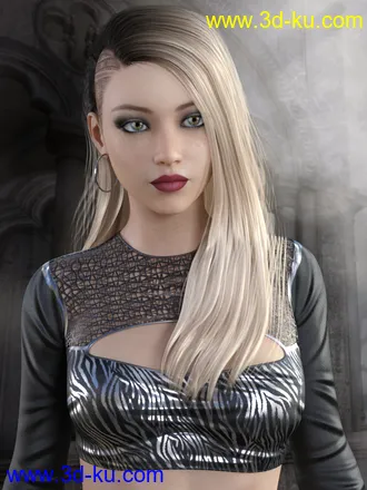 3D打印模型Jett Hair for Genesis 8 Female(s)的图片