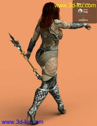 3D打印模型Jiwoo Battle Mage Outfit for Genesis 8 Female(s)的图片