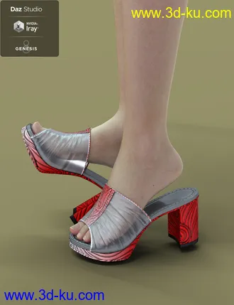 3D打印模型Jiwoo Mule for Genesis 8 Female(s)的图片