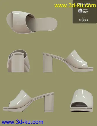 3D打印模型Jiwoo Mule for Genesis 8 Female(s)的图片