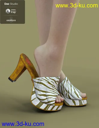 3D打印模型Jiwoo Mule for Genesis 8 Female(s)的图片