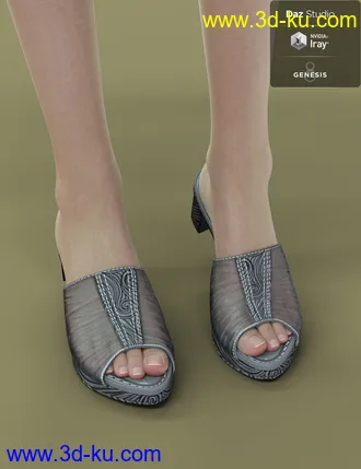 3D打印模型Jiwoo Mule for Genesis 8 Female(s)的图片