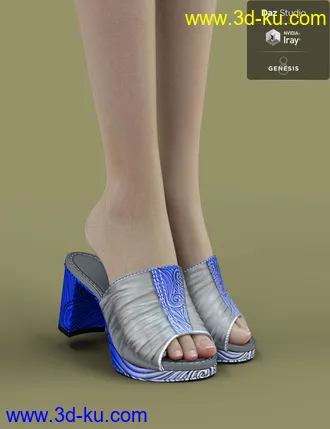 3D打印模型Jiwoo Mule for Genesis 8 Female(s)的图片