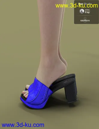 3D打印模型Jiwoo Mule for Genesis 8 Female(s)的图片