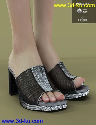 3D打印模型Jiwoo Mule for Genesis 8 Female(s)的图片