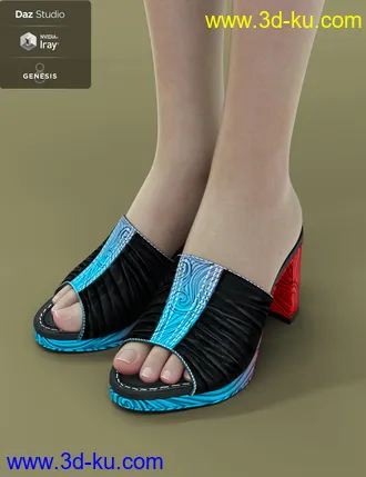 3D打印模型Jiwoo Mule for Genesis 8 Female(s)的图片