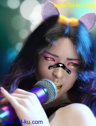 3D打印模型K-Pow Props and Accessories for Genesis 8的图片