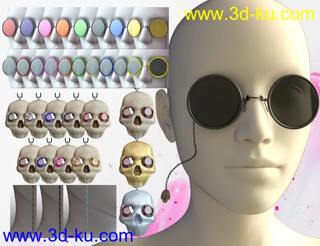 K-Pow Props and Accessories for Genesis 8模型的图片4