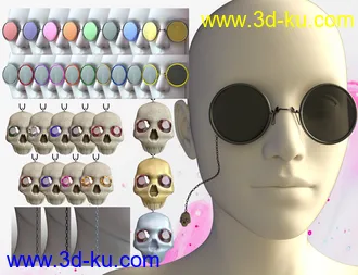 3D打印模型K-Pow Props and Accessories for Genesis 8的图片