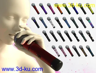 3D打印模型K-Pow Props and Accessories for Genesis 8的图片