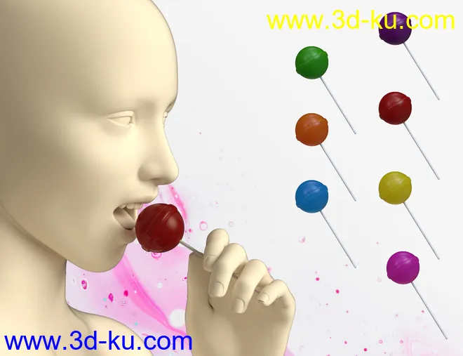 K-Pow Props and Accessories for Genesis 8模型的图片11