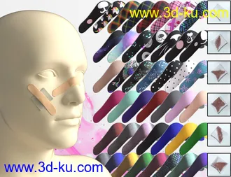 3D打印模型K-Pow Props and Accessories for Genesis 8的图片