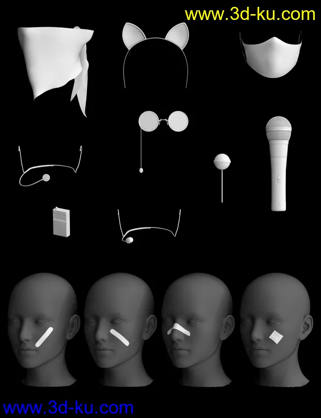 K-Pow Props and Accessories for Genesis 8模型的图片14