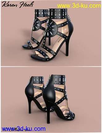 3D打印模型Karen Heels & Jewel for Genesis 8 Female(s)的图片