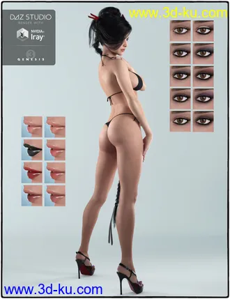 3D打印模型Keisha for Genesis 3 Female(s)的图片
