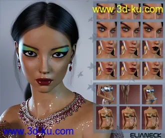 3D打印模型Kim for Genesis 8 Female的图片