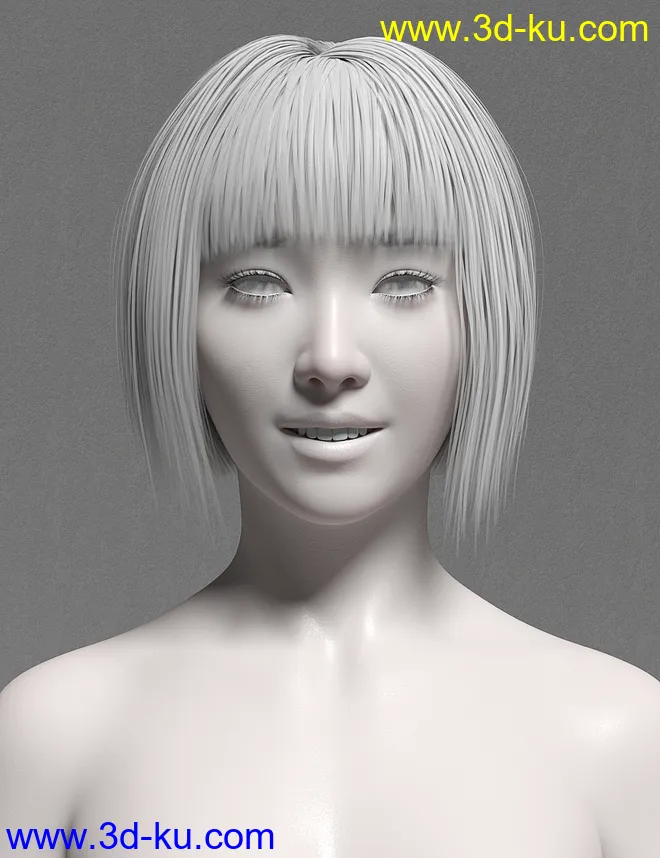 Kim TaeYeon Character and Hair for Genesis 8 Female模型的图片8