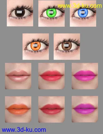 3D打印模型Kim TaeYeon Character and Hair for Genesis 8 Female的图片