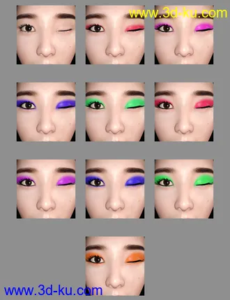 3D打印模型Kim TaeYeon Character and Hair for Genesis 8 Female的图片