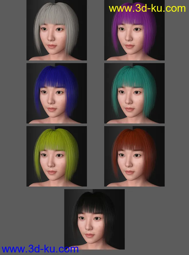 Kim TaeYeon Character and Hair for Genesis 8 Female模型的图片11