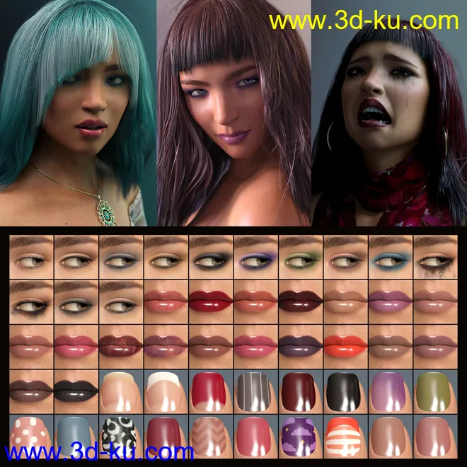 Kingsley HD for Genesis 8 Female模型的图片11