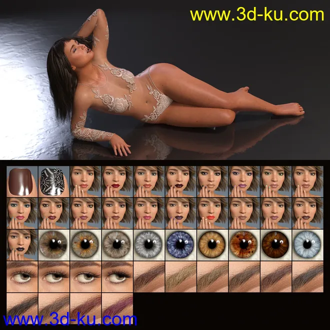 Kingsley HD for Genesis 8 Female模型的图片12