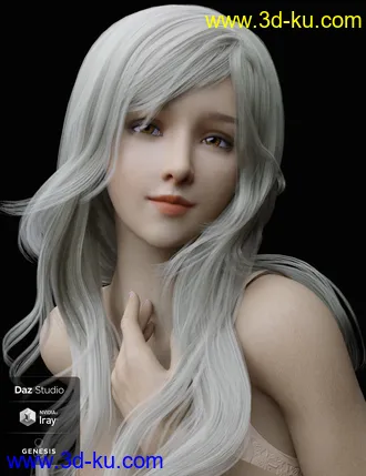 3D打印模型Lancy Character with dForce Hair and Expressions for Genesis 8 Female的图片