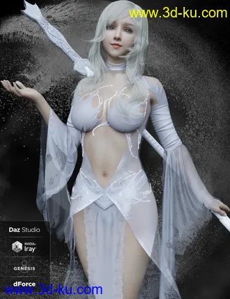 3D打印模型Lancy Character with dForce Hair and Expressions for Genesis 8 Female的图片
